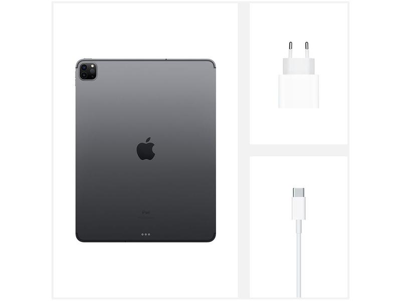 iPad Pro 12,9” 4ª Geração Apple Wi-Fi + Cellular - 256GB Cinza